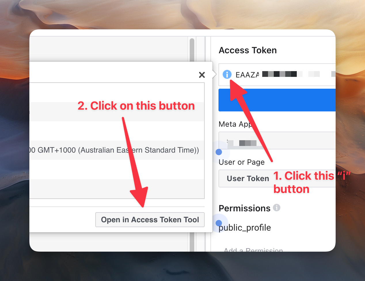 Extend Facebook API token